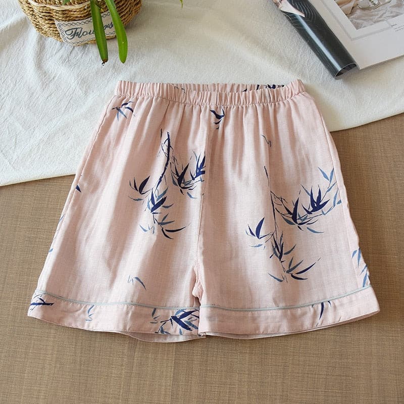 Women Cotton Shorts Double Gauze Home Pajama Pants 2 Nique's Creation