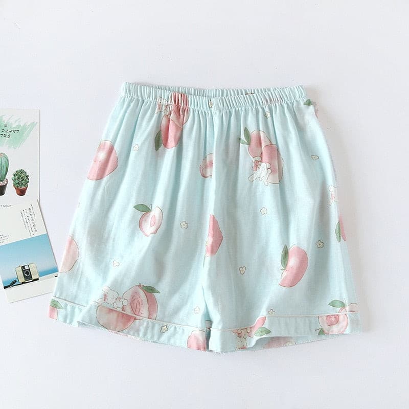 Women Cotton Shorts Double Gauze Home Pajama Pants 2 Nique's Creation