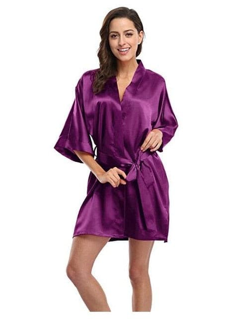 Sexy Satin Night Robe 2 Nique's Creation