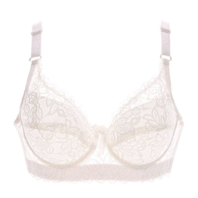 Hot Full cup thin underwear small bra plus size wireless adjustable lace bra breast cover B C D cup Large size Lace Bras 2 Nique's Creation