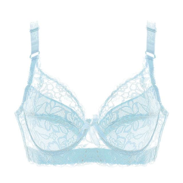 Hot Full cup thin underwear small bra plus size wireless adjustable lace bra breast cover B C D cup Large size Lace Bras 2 Nique's Creation