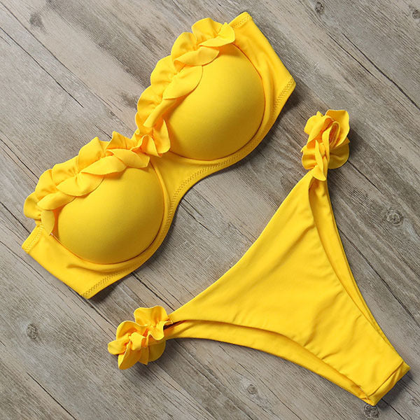 Women Swimsuit Ruffle Bikini Set Push Up Swimsuit 2 Nique's Creation