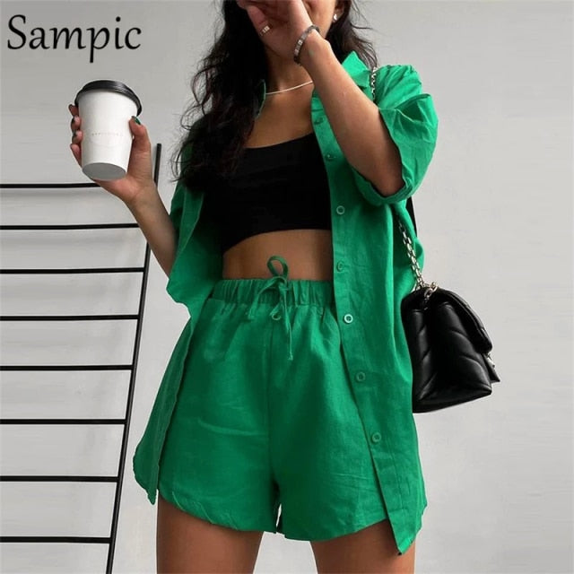 Sampic Loung Women Shorts Set 2 Nique's Creation