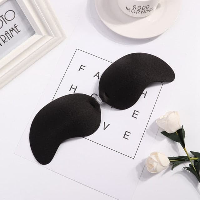 Women Self-Adhesive Silicone Seamless Front Closure Sticky Backless Strapless Bra 2 Nique's Creation