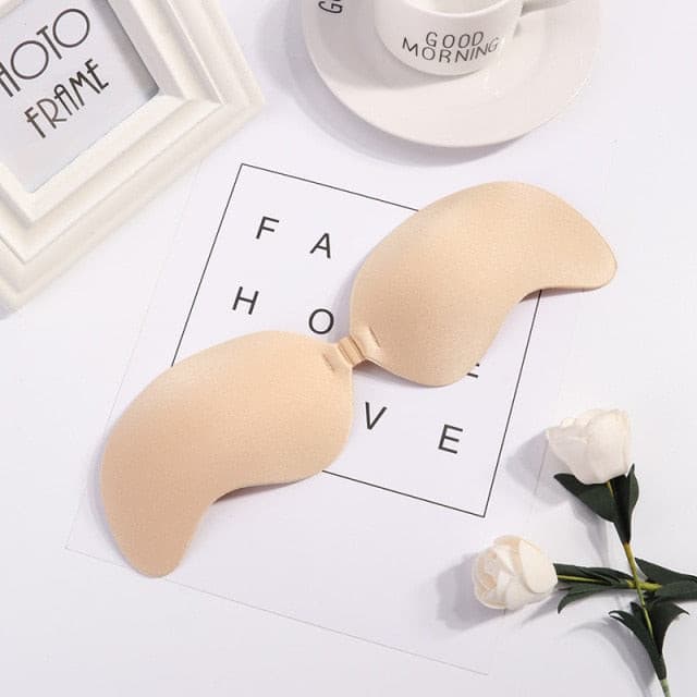 Women Self-Adhesive Silicone Seamless Front Closure Sticky Backless Strapless Bra 2 Nique's Creation