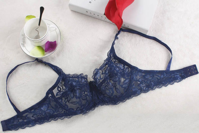 Women Lace Bra Thin Underwire Push Up Bra Underwear Lingerie Plus Size  32/34/36/38/40B 2 Nique's Creation