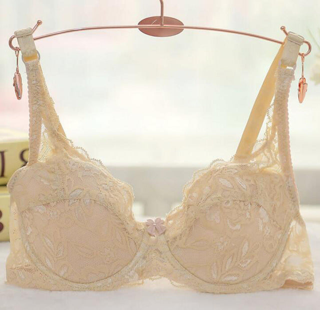 Women Lace Bra Thin Underwire Push Up Bra Underwear Lingerie Plus Size  32/34/36/38/40B 2 Nique's Creation