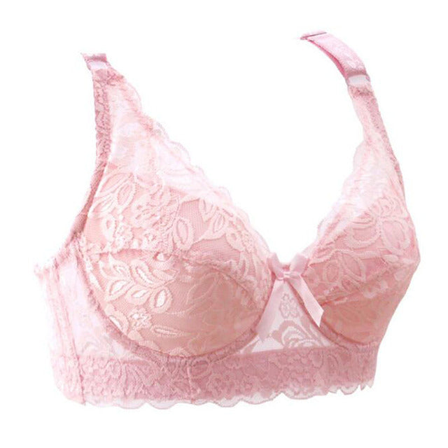 Women Lace Bra Thin Underwire Push Up Bra Underwear Lingerie Plus Size  32/34/36/38/40B 2 Nique's Creation